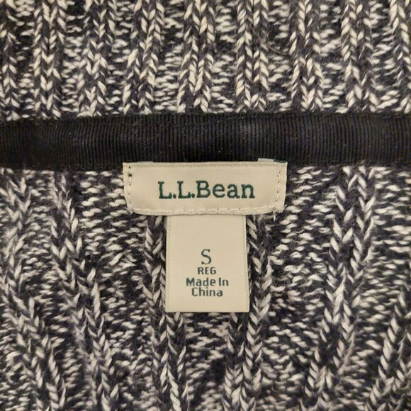 L.L. Bean Cable Knit Full Zip Cardigan Sweater - Picture 6 of 6